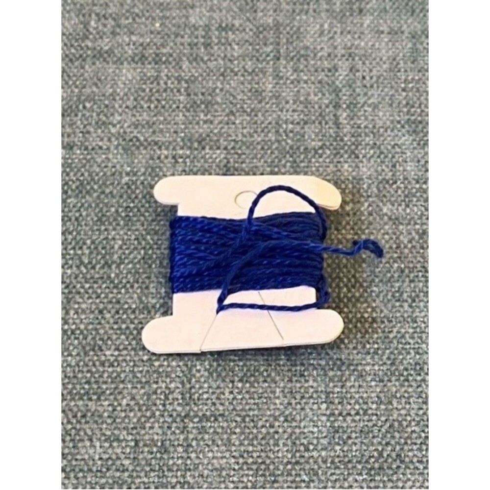 Blue Needlepoint Thread Yarn